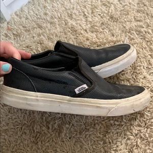 Black slip on vans